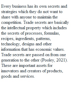 Application Problem 11 Trade secrets vs. Patents